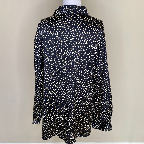 Nasty Gal Feelin’ Dot Button Down Shirt - Size 14 - Picture 5 of 11